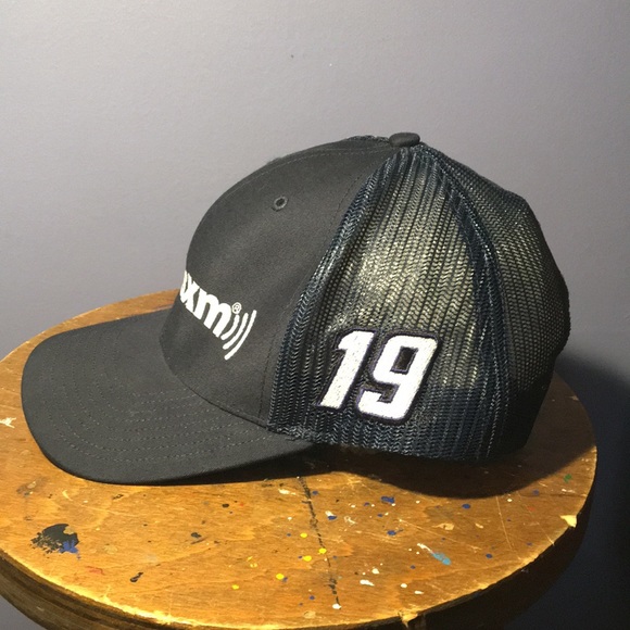 Toyota #19 SiriusXM racing SnapBack hat mesh back dark blue adjustable cap NWOT - Picture 3 of 11